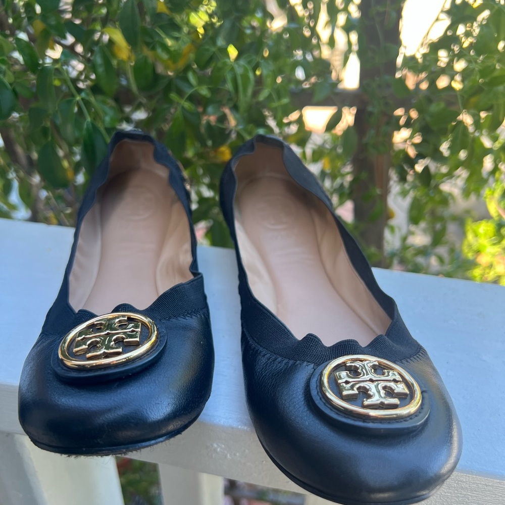 Tory Burch Black Ballet Flats - Picture 9 of 17